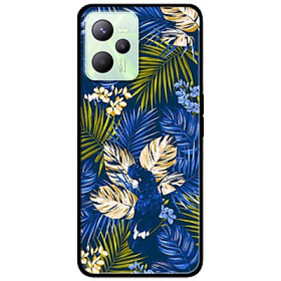 Ốp lưng dành cho Realme C35 mẫu Họa Tiết Hoa Xanh Dương