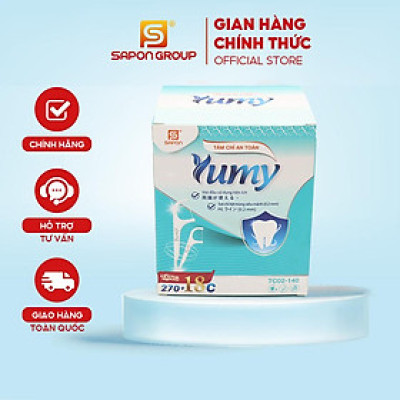Tăm Chỉ Hộp Tự Động YUMY – Combo 4 Hộp x 288 Cây (TC02-140), Dùng Gia Đình, Lấy Tăm Nhanh – Sạch – Tiện