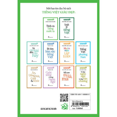 Sách - Tiếng Việt Giàu Đẹp - TÌNH CA TIẾNG NƯỚC TA