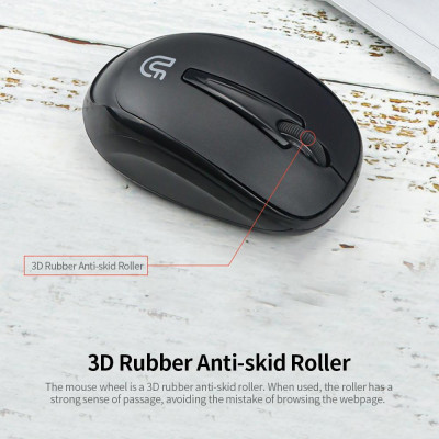 Chuột không dây 1200DPI uFound R-50A 2.4G Màu đen