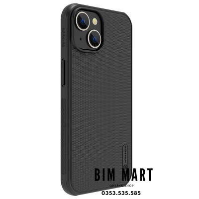 Ốp lưng chính hãng Nillkin dành cho iPhone 14 dạng sần - Hàng Nhập Khẩu (Tặng 2 túi PVC đựng thẻ ATM)