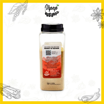 Tiêu Sọ Xay Tự Nhiên Vipep Hũ Nhựa 500g, tiêu cay, thơm - Gia vị Vipep