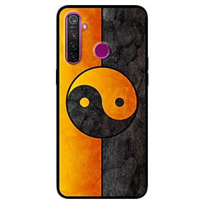 Ốp lưng dành cho Realme 6i mẫu Vòng Tròn Cam Đen