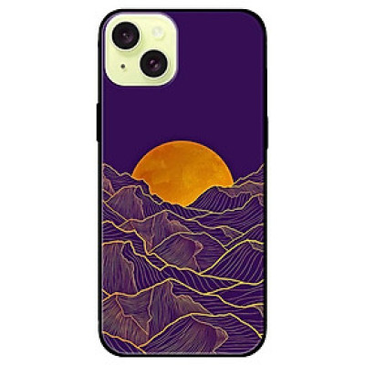 Ốp lưng dành cho Iphone 15 - Iphone 15 Plus - Iphone 15 Pro - Iphone 15 Pro Max - Trăng Núi Tím - Hàng Chính Hãng