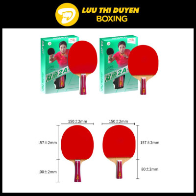 Vợt Bóng Bàn Double Fish - Lừu Thị Duyên Boxing - Model 2AC, 3AC, 4AC, 5AC - Mẫu mới, kèm 2 quả bóng bàn
