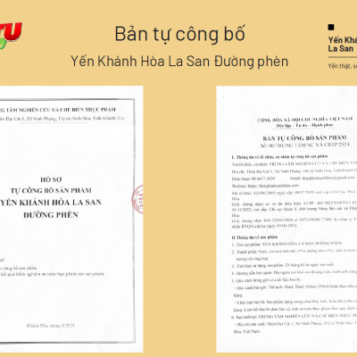 [CÓ 35% YẾN TƯƠI] 24 HŨ thủy tinh  Yến Khánh Hòa La San Đường Phèn Thùng
