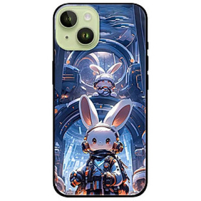 Ốp lưng cho iPhone 14 - iPhone 14 Plus - iPhone 14 Pro - iPhone 14 Pro Max - Thỏ Trắng Hành Tinh - Hàng Chính Hãng