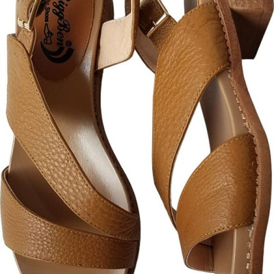 Giày Sandal Nữ Cao Gót BIGGBEN Da Bò Thật SDCG41