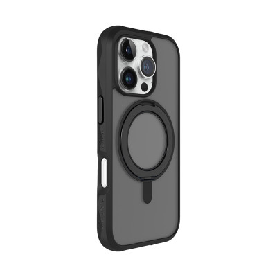 Ốp lưng trong suốt sạc từ tính dành cho iPhone 16 Promax/ 16 Pro LAUT Laut Crystal Matter, có chân đế, chính hãng Đức_ Hàng chính hãng