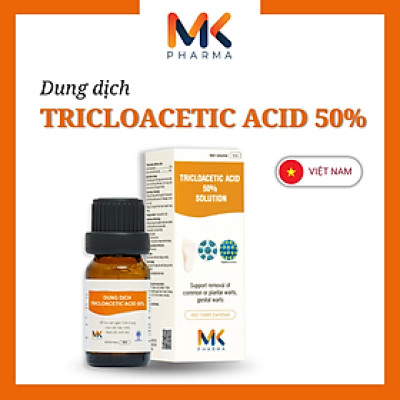 Dung dịch Tricloacetic acid 50% Hỗ trợ loại bỏ sùi mào gà, mụn cóc