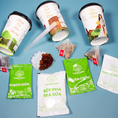 TRÀ SỮA GẠO NHẬT RANG TACHA FARM