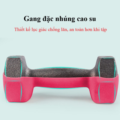 Tạ Tay Nữ Bảo Hành 12 Tháng Tạ Tay Tập Gym Chất Liệu Gang Nguyên Khối Bọc Cao Su Êm Ái Cleacco TTN Boro Sport ( 1 Cái )
