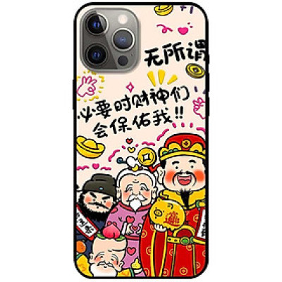 Ốp lưng dành cho Iphone 12 - 12 Pro - 12 Pro Max - 13 Mini - 13 - 13 Pro - 13 Pro Max - Ba Ông May Mắn - Hàng Chính Hãng