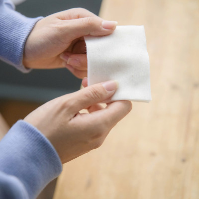 Bông Tẩy Trang Organic Cao Cấp Cotton Labo Organic Puff 200 Pieces (200 Miếng/ Gói)