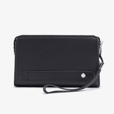 Ví Cầm Tay Công Sở Clutch Nam GENCE RB03 Chất Liệu Da Bò Cao Cấp Màu Đen