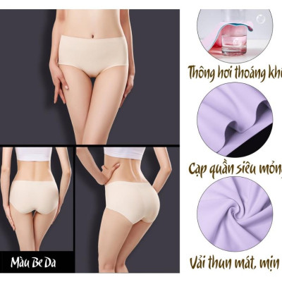 [Hộp 5] Quần lót nữ thông hơi su đúc cao cấp kháng khuẩn Quần chip nâng mông sexy xuất nhật