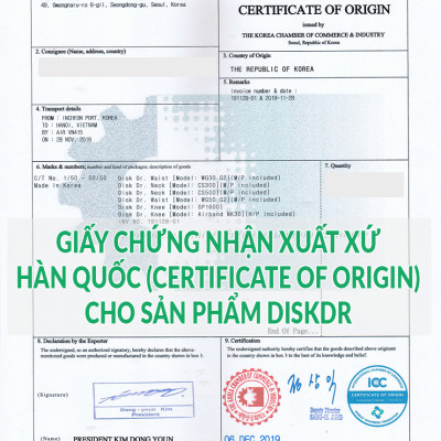 Đai hơi kéo giãn cột sống cổ DiskDr CS500 Hàn Quốc