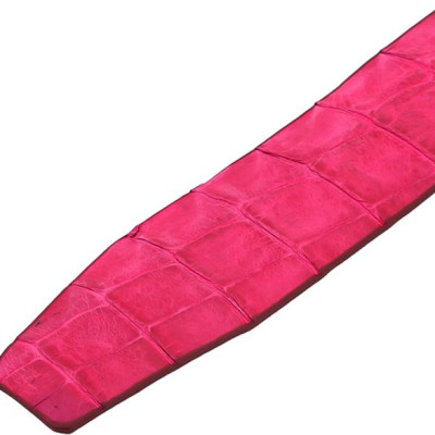 Thắt Lưng Nam Da Cá Sấu Nguyên Con Bản Lớn Đầu Kim Huy Hoàng HT4788 - Hồng