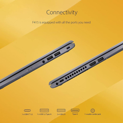 Laptop Asus Vivobook F415E i3-1115G4/8GB/128SSD/UHD Graphics/14"FHD/Win10/Xám Mới 100%- Hàng Nhập Khẩu