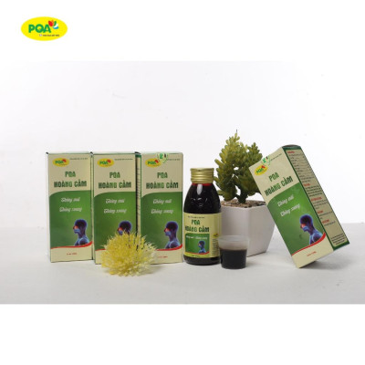 Hoàng Cầm PQA Hỗ Trợ Các Triệu Chứng Chảy Nước Mũi, Đau Đầu Do Viêm Xoang Hộp 125ml