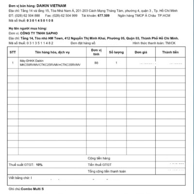 Hệ Thống Máy Lạnh Multi S Daikin Inverter Combo MKC70SVMV/CTKC35RVMV+CTKC35RVMV Gas R32 Treo Tường 1 Chiều Lạnh Hàng Chính Hãng- Chỉ giao tại HCM