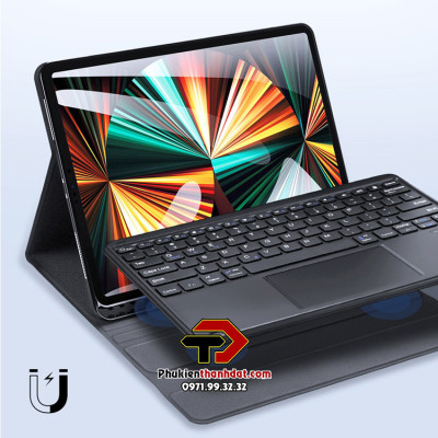 Bao da kèm bàn phím cho iPad Air 4 2020 10.9 inch chính hãng Dux Ducis có bàn di chuột TrackPad - Hàng chính hãng 