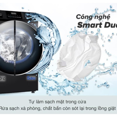 Máy giặt Aqua Inverter 9.5 kg AQD-A952J(BK) - Hàng chính hãng