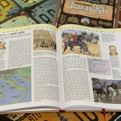 (Trọn bộ 2 tập, bìa cứng in màu toàn bộ) BÁCH KHOA TOÀN THƯ LỊCH SỬ – Á Châu Books – NXB Lao Động