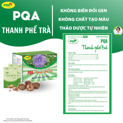 Thanh Phế Trà PQA Hỗ Trợ Giảm Ho, Đờm Và Đau Rát Họng Dùng Cho Người Bị Ho Do Thay Đổi Thời Tiết Hộp 25 Gói