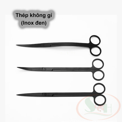 Kéo cắt tỉa cây thủy sinh DIY thép không gỉ vệ sinh bể cá tép san hô
