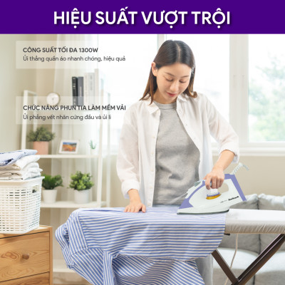 Bàn Ủi Khô BlueStone DIB-3728 1100-1300W - Hàng Chính Hãng