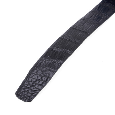  HJ4210-11-12-45 - Thắt lưng nam da cá sấu gai đuôi màu đen, nâu đỏ, vàng, nâu đất