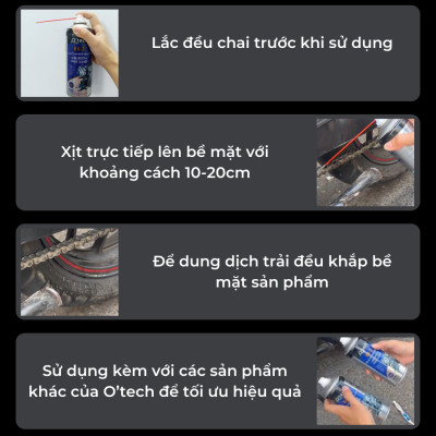 Bình xịt tẩy rửa dầu nhớt, vệ sinh bình xăng con O