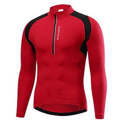 Áo khoác thể thao Wosawe Bo219 có dây kéo tay dài để đi xe đạp leo núi