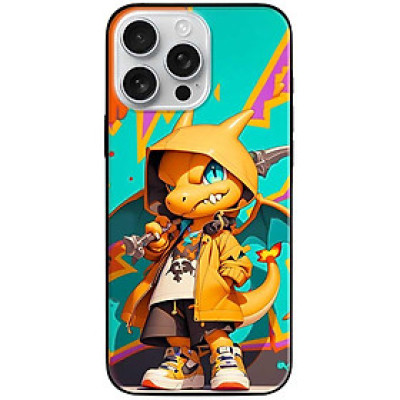 Ốp lưng cho IPhone 15 - 15 Plus - 15 Pro - 15 Pro Max - 16 - 16 Plus - 16 Pro - 16 Pro Max - Rồng Vàng Mắt Xanh - Hàng Chính Hãng