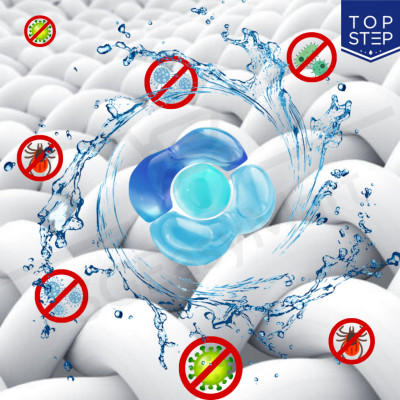 Viên giặt xả Top Step hương Nắng mai tươi mát gói 15 viên (210g)