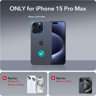 Ốp Lưng cho iPhone 15 Pro Max ESR Classic Hybrid Case with HaloLock - Hàng Chính Hãng