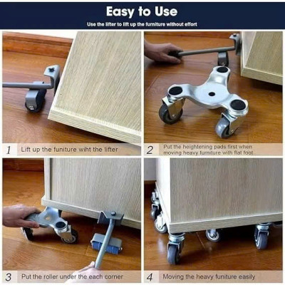 Bộ Thiết Bị Di Chuyển Đồ Siêu Nặng 1000Kg Hợp Kim Siêu Bền– Nhẹ Tay Vẫn Làm Được Nhờ Thiết Kế Thông Minh