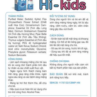 Dung dịch ngừa sâu răng Hi Kids Greenstar (C/30ml)