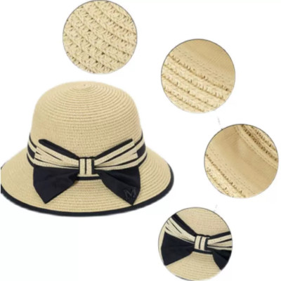 Nón mũ cói rộng vành đi biển chống nắng Vazano thời trang Hàn Quốc dona25082501