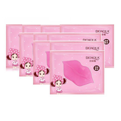 10 miếng Mặt nạ môi thạch collagen Bioaqua chính hãng nội địa trung