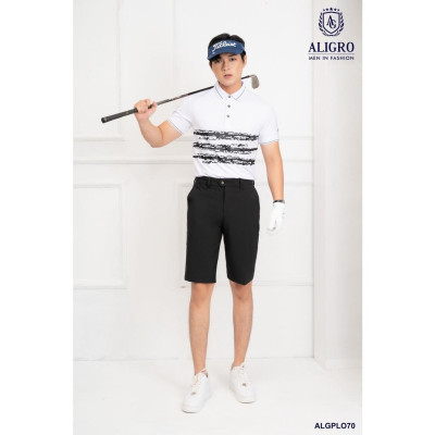 Quần short mogway màu đen kẻ nhỏ QSMOG.12