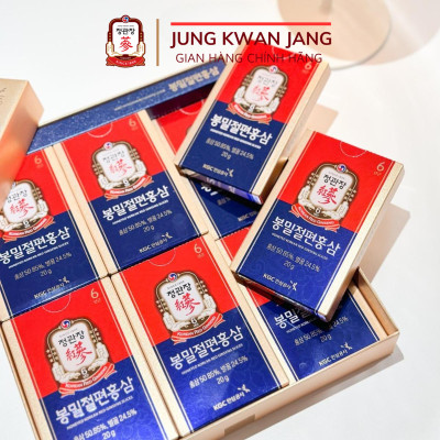 [Hộp 6 gói] Hồng Sâm Lát Tẩm Mật Ong Hàn Quốc KGC Jung Kwan Jang (20g x 6 gói)