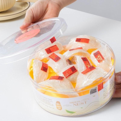 [CHÍNH HÃNG] Yến Sào Hoàng Kim - Hộp Quà Nguyên Bảo Phú Quý (50g Tổ Yến Thượng Hạng & 4 Hũ Yến Chưng Đường Phèn) - Quà Biếu Cao Cấp, Sang Trọng