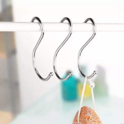 COMBO 10 MÓC INOX HÌNH CHỮ S NHỎ