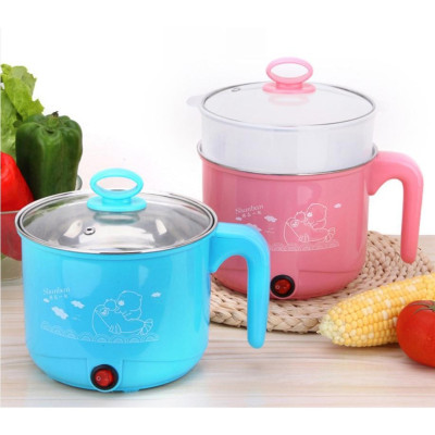 Ca Nấu Mì , Ăn Lẩu , Đun Nước Siêu Tốc 2 Lớp 18 cm - Hàng Loại 1 ( Họa Tiết , màu sắc được giao ngẫu nhiên) -Hàng Chính Hãng