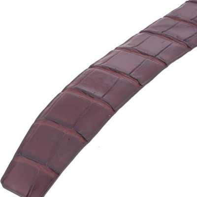 Thắt Lưng Nam Da Cá Sấu Nguyên Con Bụng Bản Lớn Huy Hoàng HT4750 - Nâu Đất