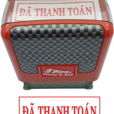 Con dấu Đã Thanh Toán - Shiny S852 mực đỏ