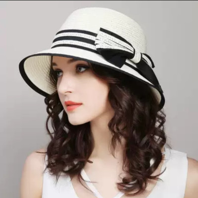 Nón mũ cói rộng vành đi biển chống nắng Vazano thời trang Hàn Quốc dona25082501