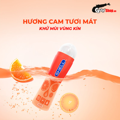 Gel bôi trơn hương cam Shell Play Orange - Chai 100ml 